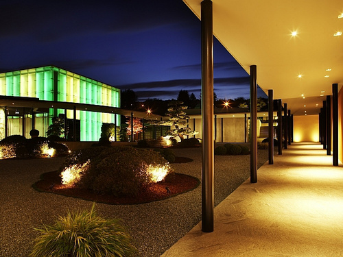 Aquarius Hall with Japanese garden