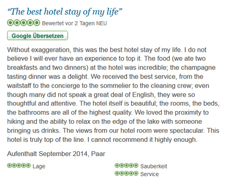 Guest Voice auf TripAdvisor